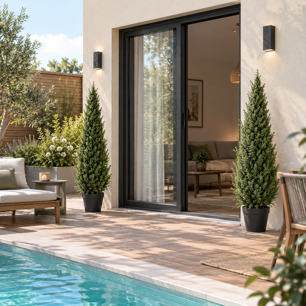 Cyprès Artificiel (2 pièces) Anti-uv