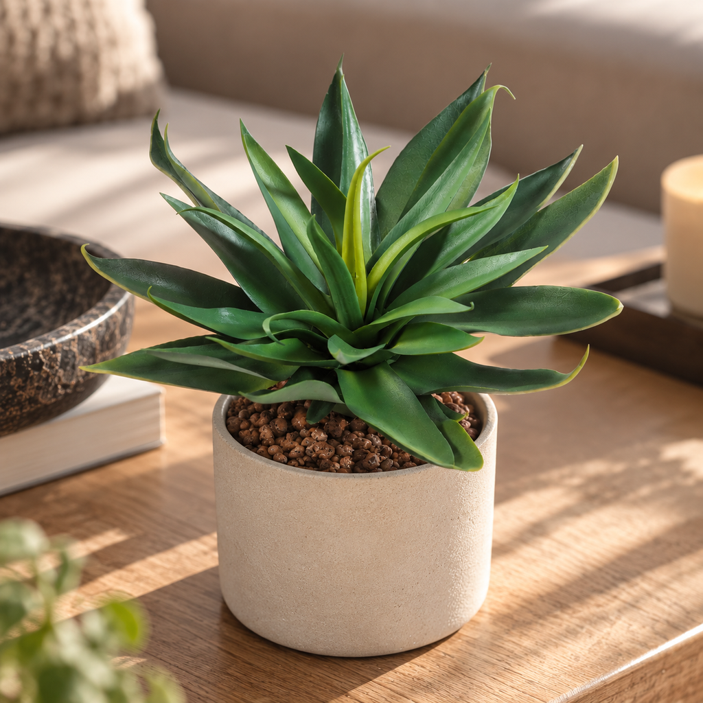 Plante artificielle Agave Vert 20 cm | Belle Verdure