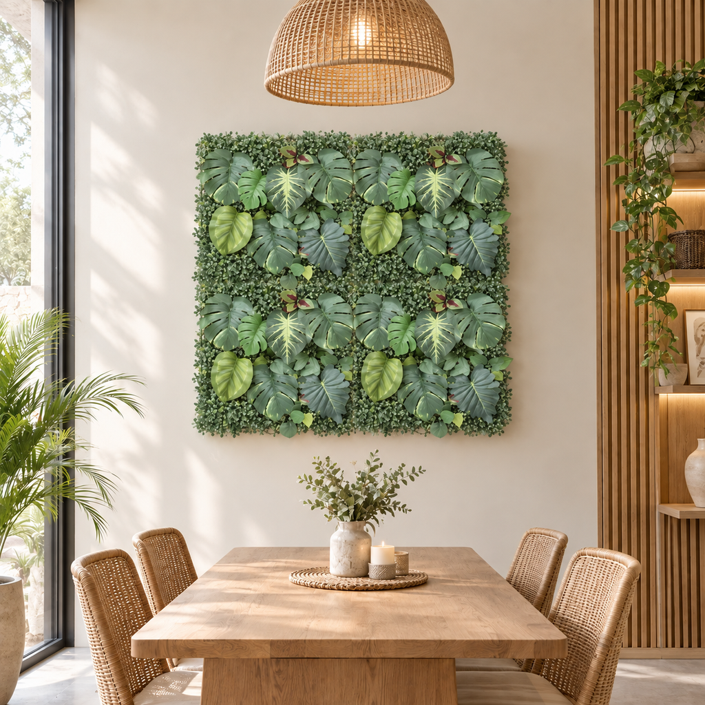 Panneau Végétal Tropical Artificiel 50x50cm