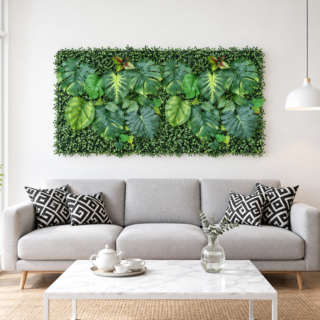 Panneau Végétal Tropical Artificiel 50x50cm