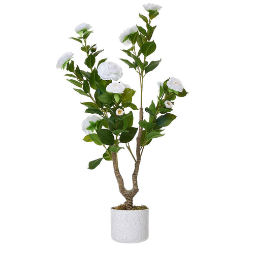Rosier Artificiel Blanches 90cm