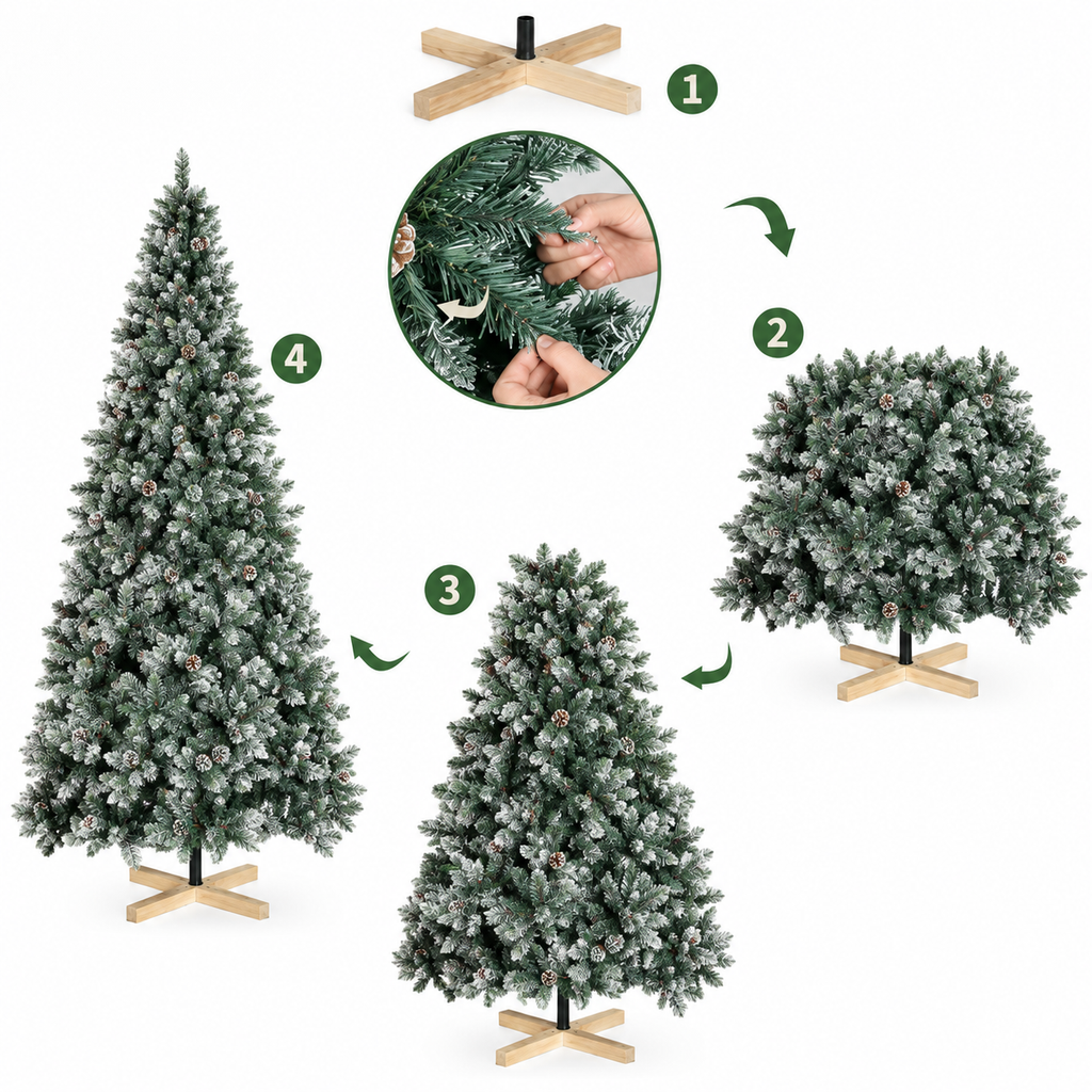 Sapin de Noêl Artificiel | Effet neige réaliste