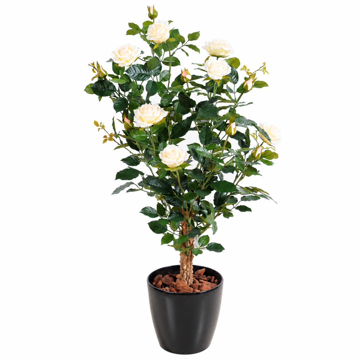 Rosier Artificiel Royal Blanc 100 cm | Belle Verdure