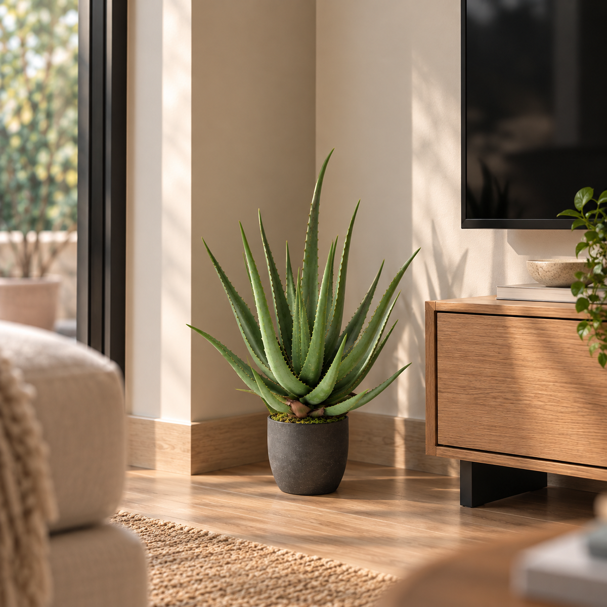 Plante artificielle Aloé Vert 60 cm | Belle Verdure