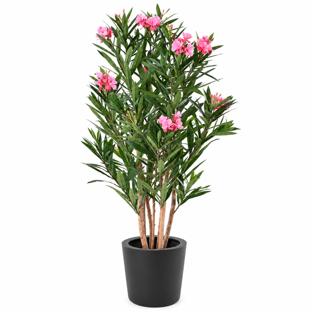 Laurier Artificiel Fleur Rose 145 cm | Belle Verdure