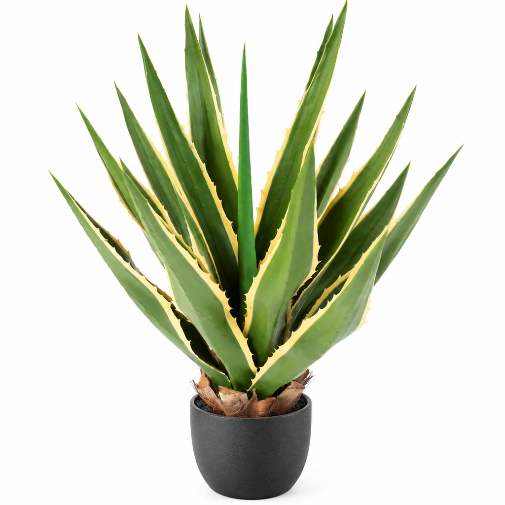 Plante artificielle Agave Furcraea Panaché 80 cm | Belle Verdure
