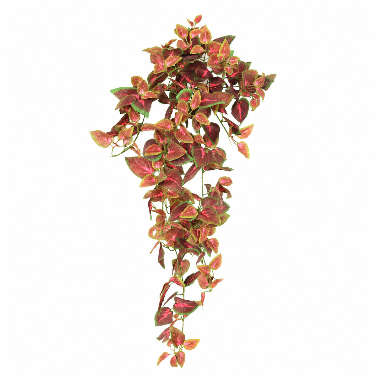 Coléus Artificiel Retombant Rose et Rouge 75 cm | Belle Verdure