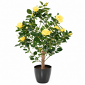 Rosier Artificiel Royal Jaune 100 cm | Belle Verdure