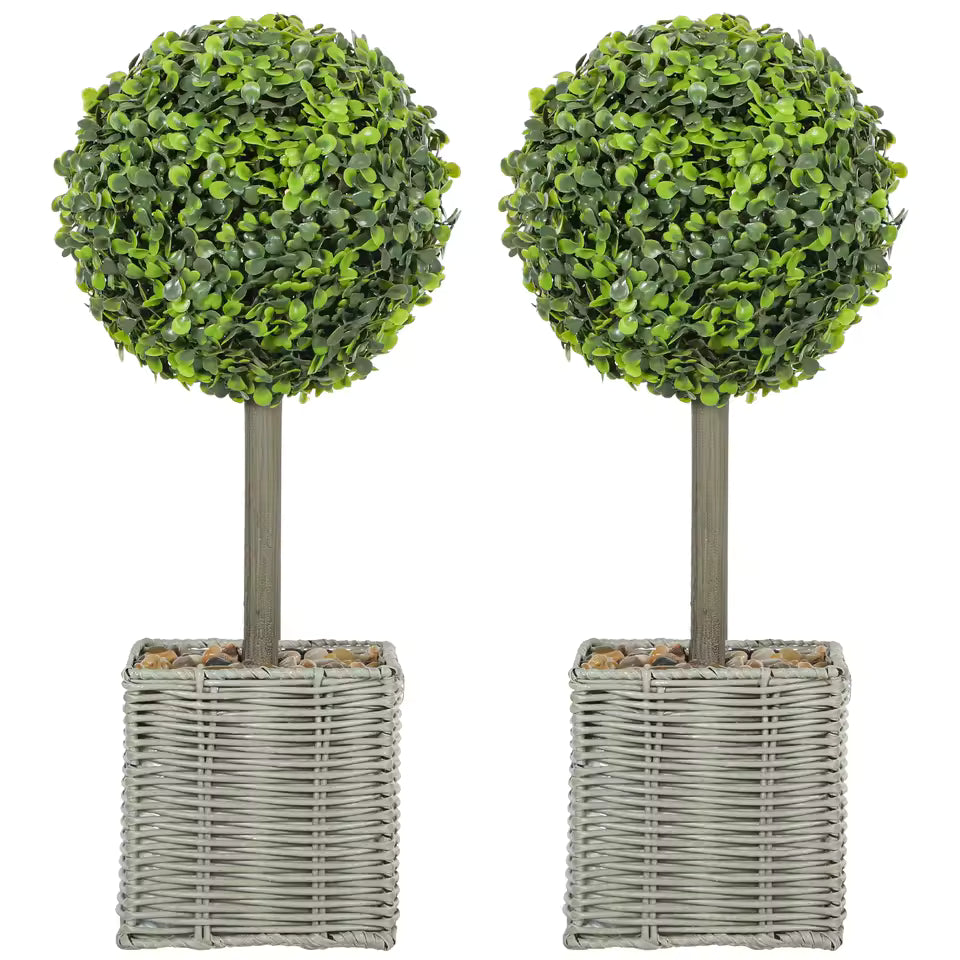 Buis Artificiel 50cm | Lot 2 pièces