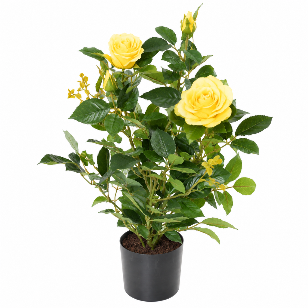 Rosier Artificiel Royal Jaune 60 cm | Belle Verdure