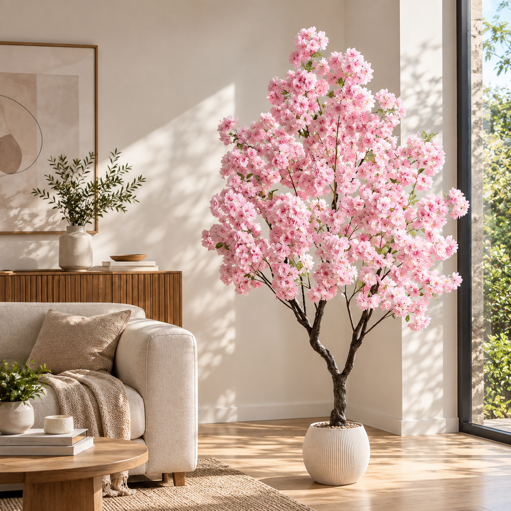Fleurs de Cerisier Artificiel Authentique 150cm
