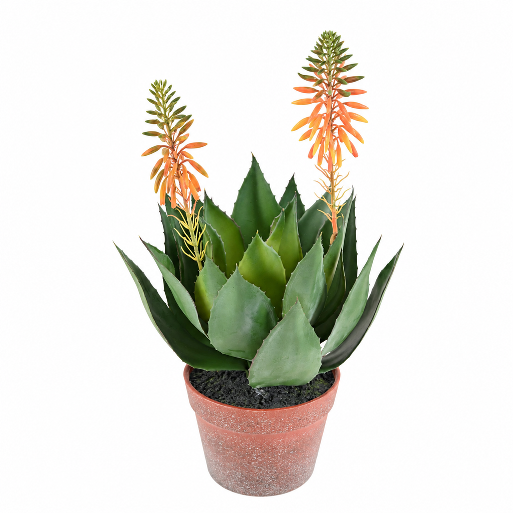 Plante artificielle Agave Fleuri 50 cm | Belle Verdure