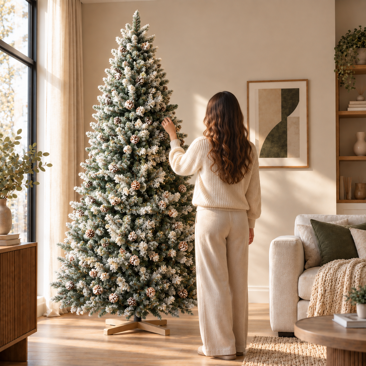 Sapin de Noêl Artificiel | Effet neige réaliste