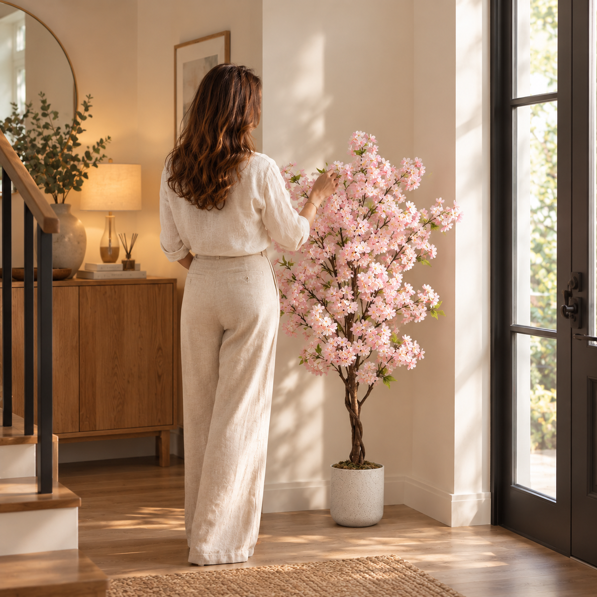Fleurs de Cerisier Artificiel Prestige 150cm