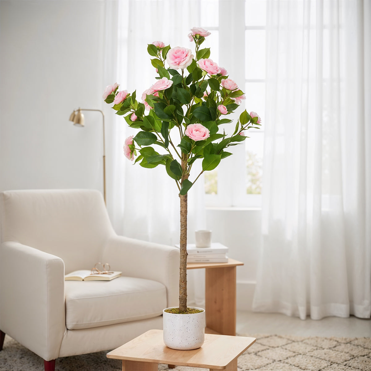 Rosier Artificiel Rose 110cm