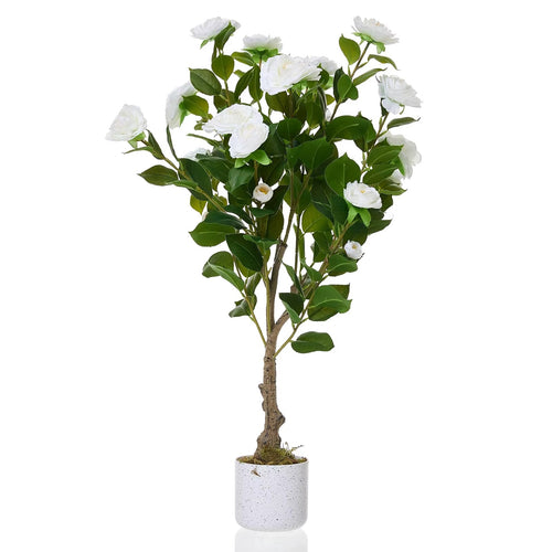 Rosier Artificiel Blanches 85cm