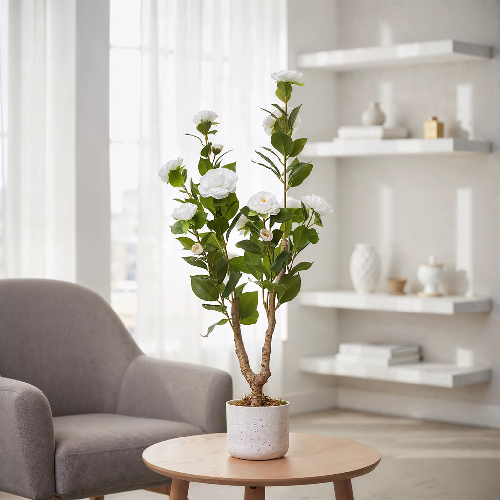 Rosier Artificiel Blanches 90cm