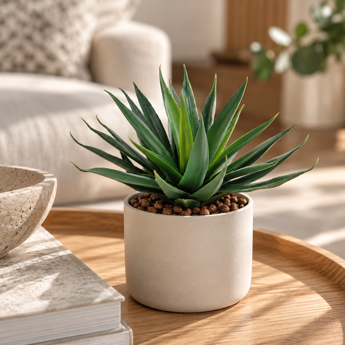 Plante artificielle Agave Vert 20 cm | Belle Verdure