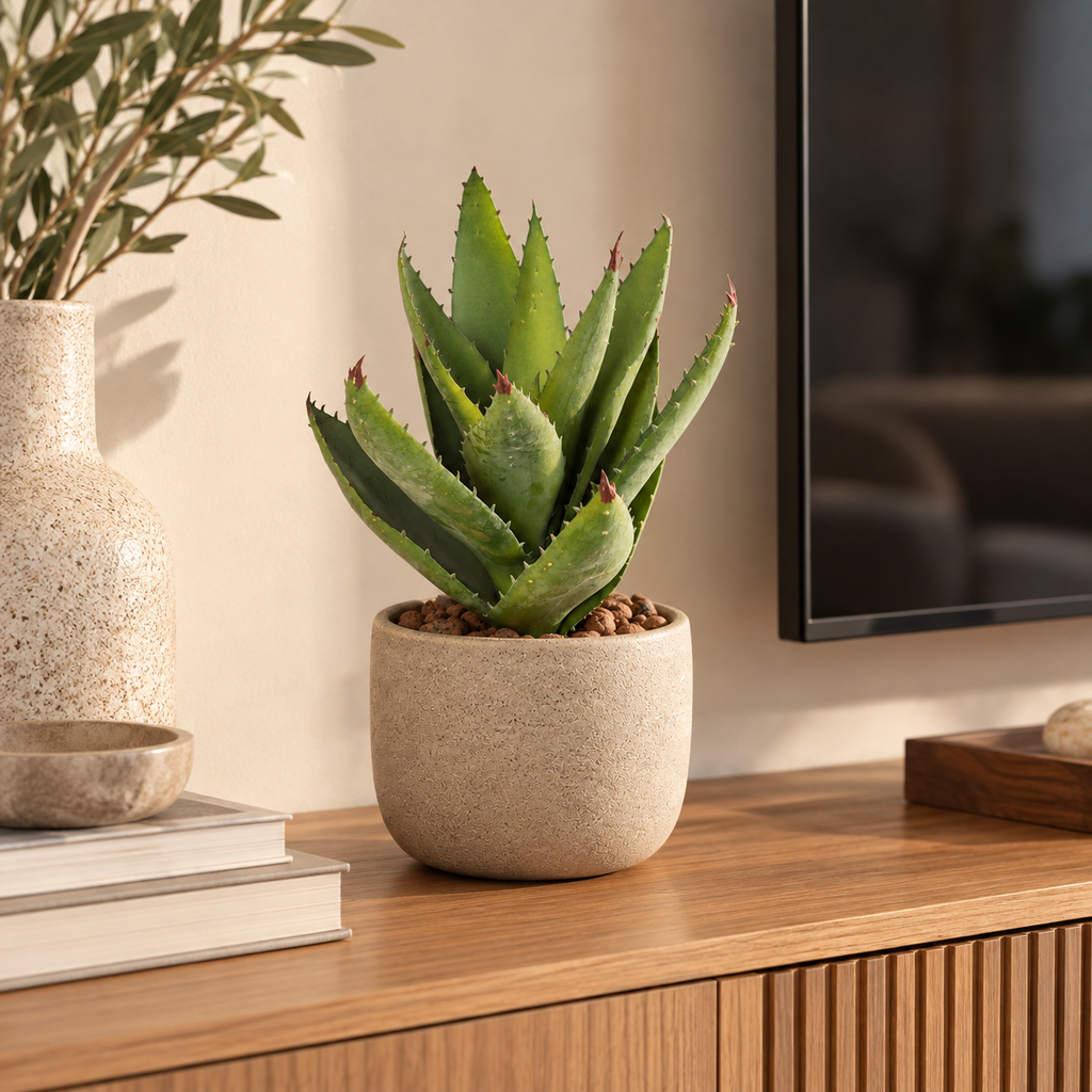 Plante artificielle Aloe Vera Vert 32 cm | Belle Verdure