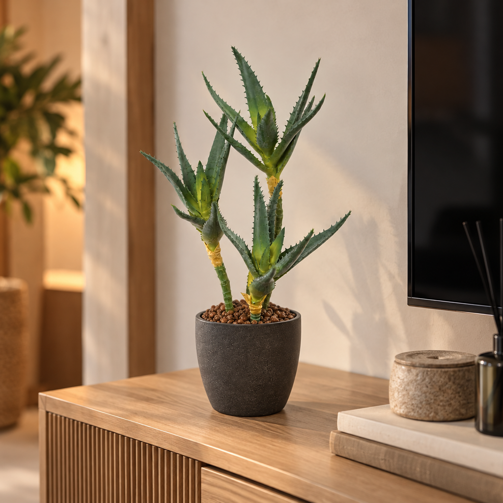 Plante artificielle Aloé Vert 35 cm | Belle Verdure