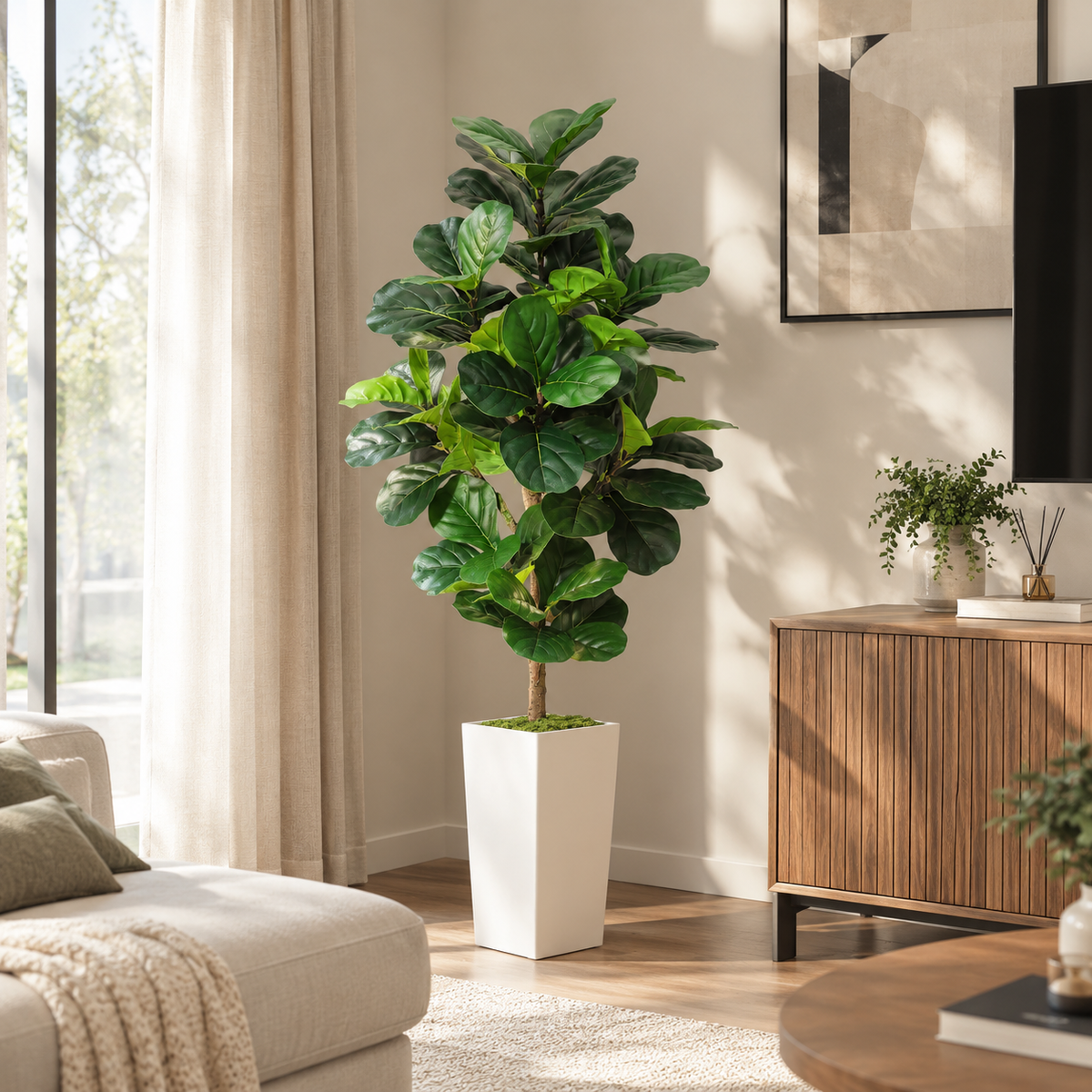 Ficus Lyrata Artificiel Deluxe