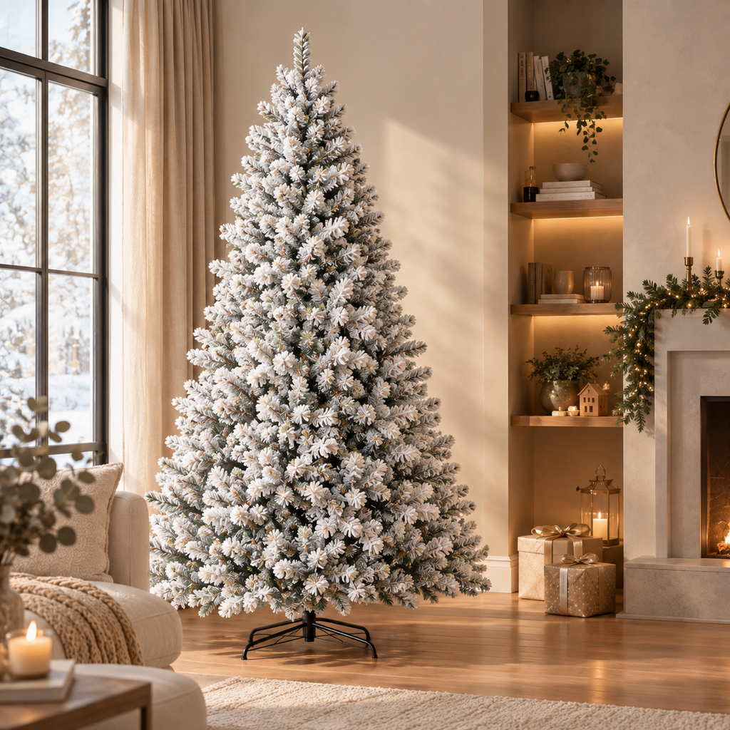 Sapin de Noêl Enneigé Artificiel