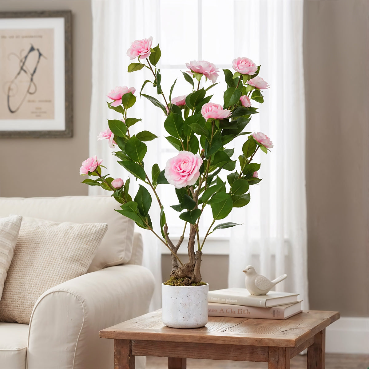 Rosier Artificiel Rose 75cm