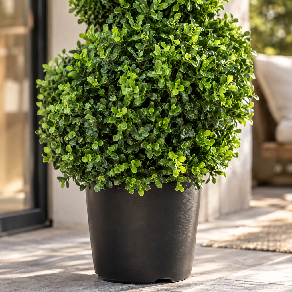 Buis Artificiel en Spirale 120cm | 2 pièces