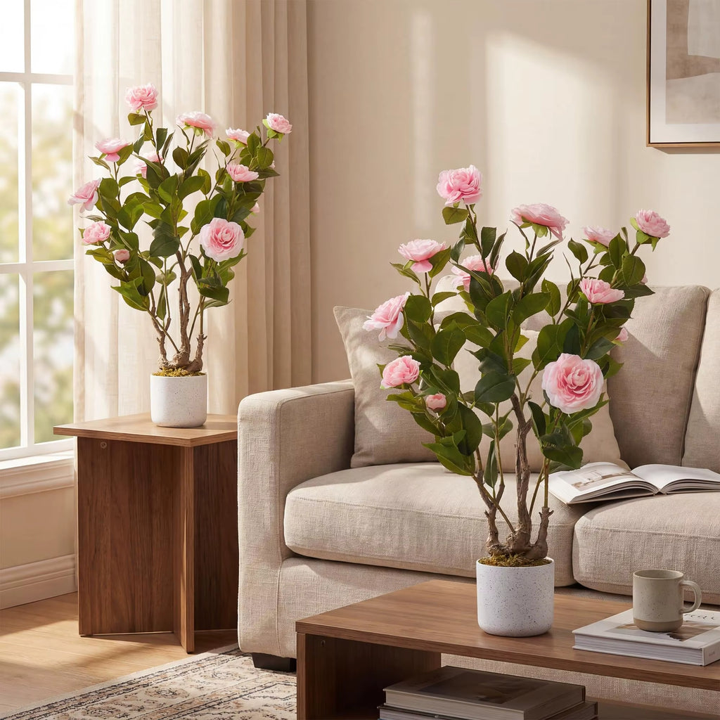 Rosier Artificiel Rose 75cm