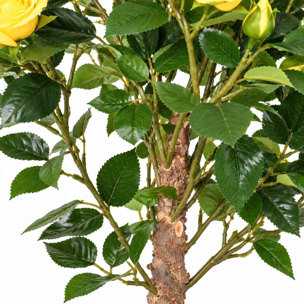 Rosier Artificiel Royal Jaune 100 cm | Belle Verdure