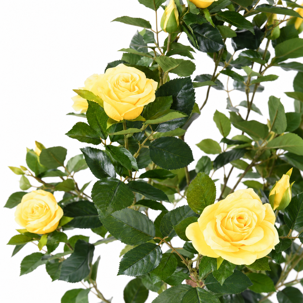 Rosier Artificiel Royal Jaune 100 cm | Belle Verdure