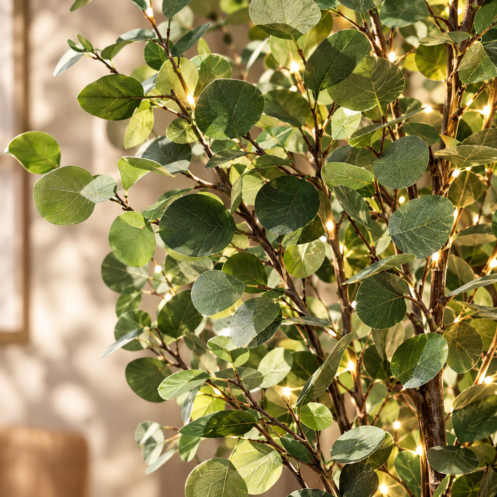 Eucalyptus Artificiel avec Led 210cm